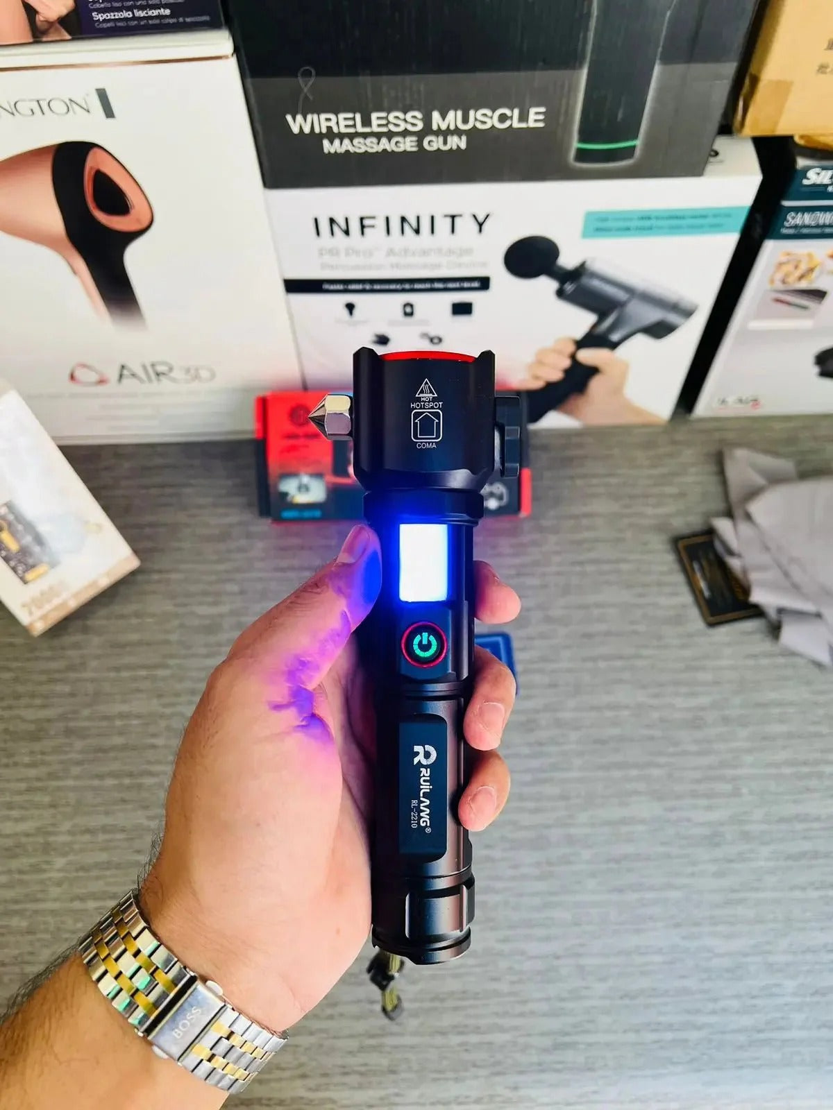 Multifunctional Portable Emergency Flashlight LED Torch Light